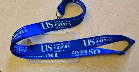 University of Sussex lanyard with badge holder