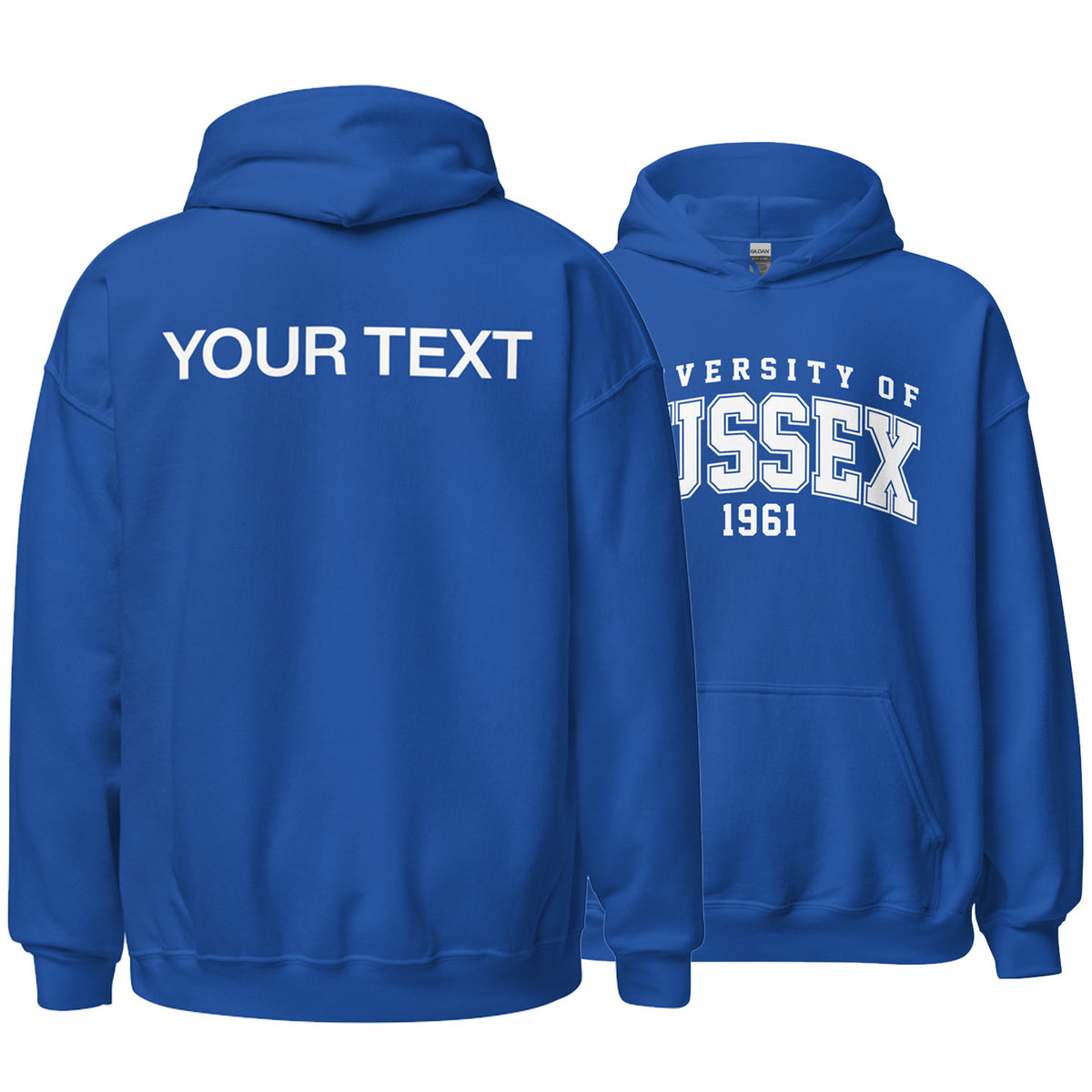 1961 Hoodie - White Artwork w/ Personalisation