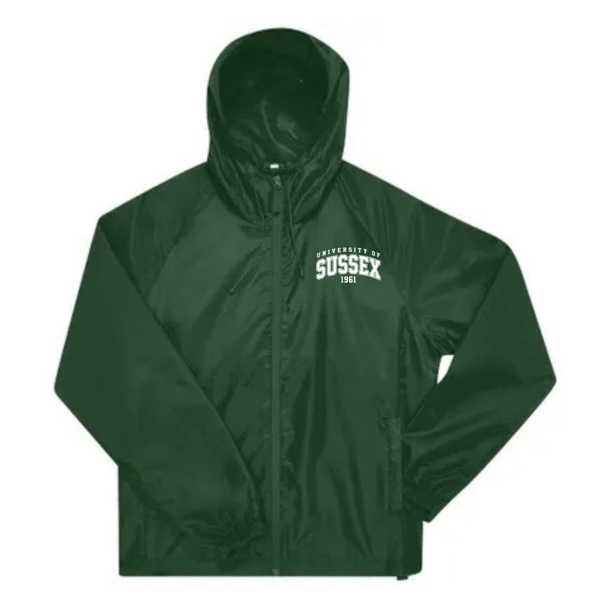 Embroidered Windbreaker - White Artwork