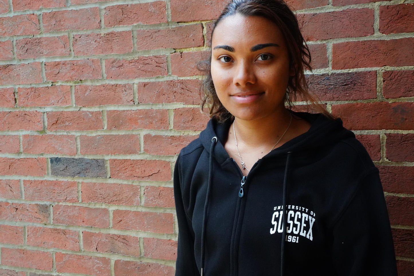 Printed Zipped Hoodie