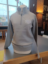 Load image into Gallery viewer, Embroidered Quarter Zip Sweatshirt
