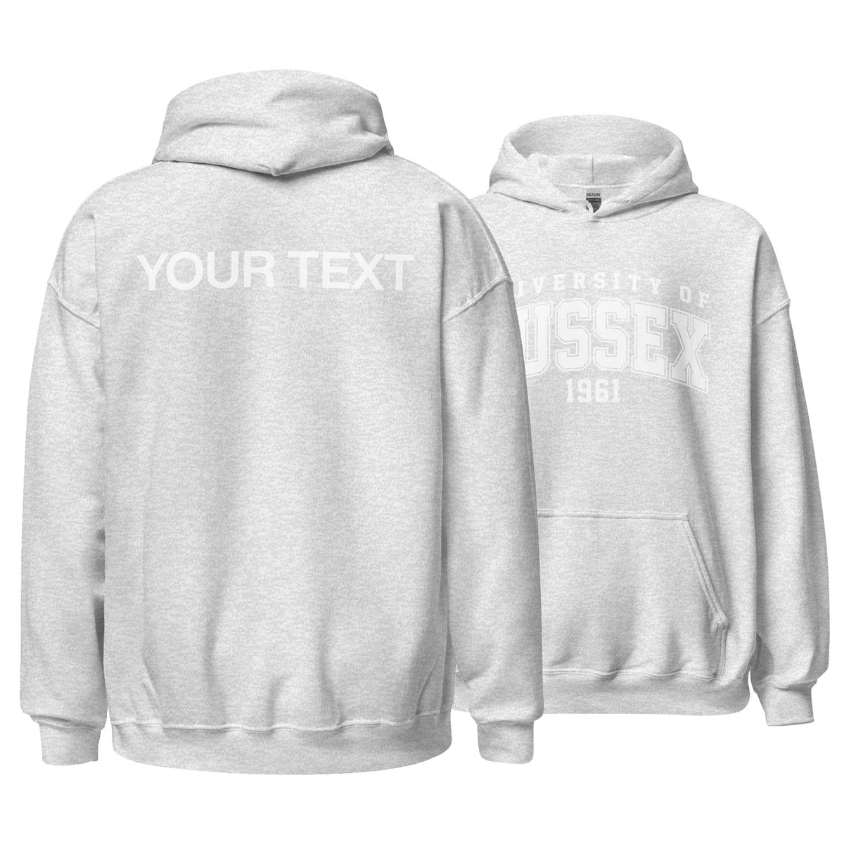 1961 Hoodie - White Artwork w/ Personalisation