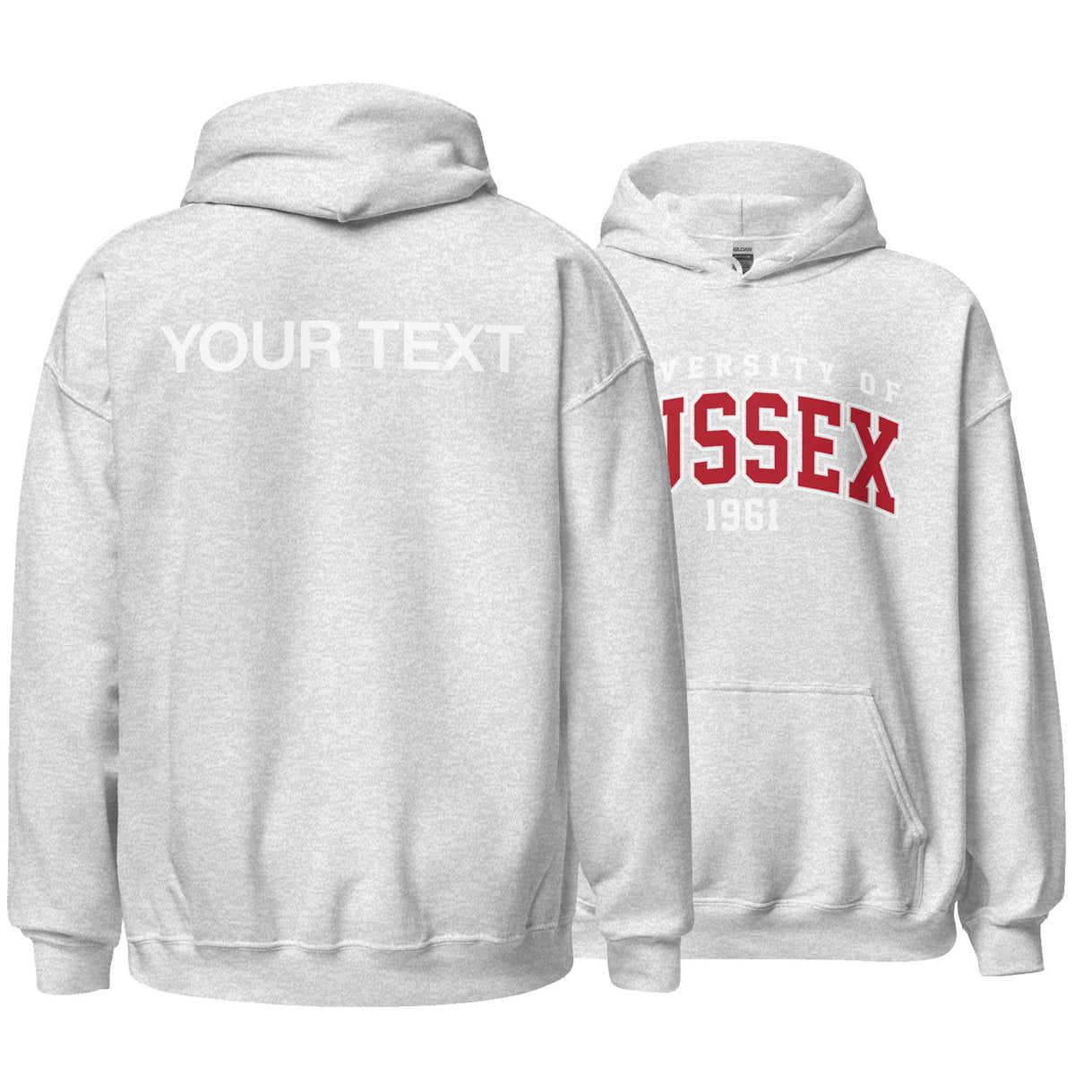 1961 Hoodie - Red Artwork w/ Personalisation