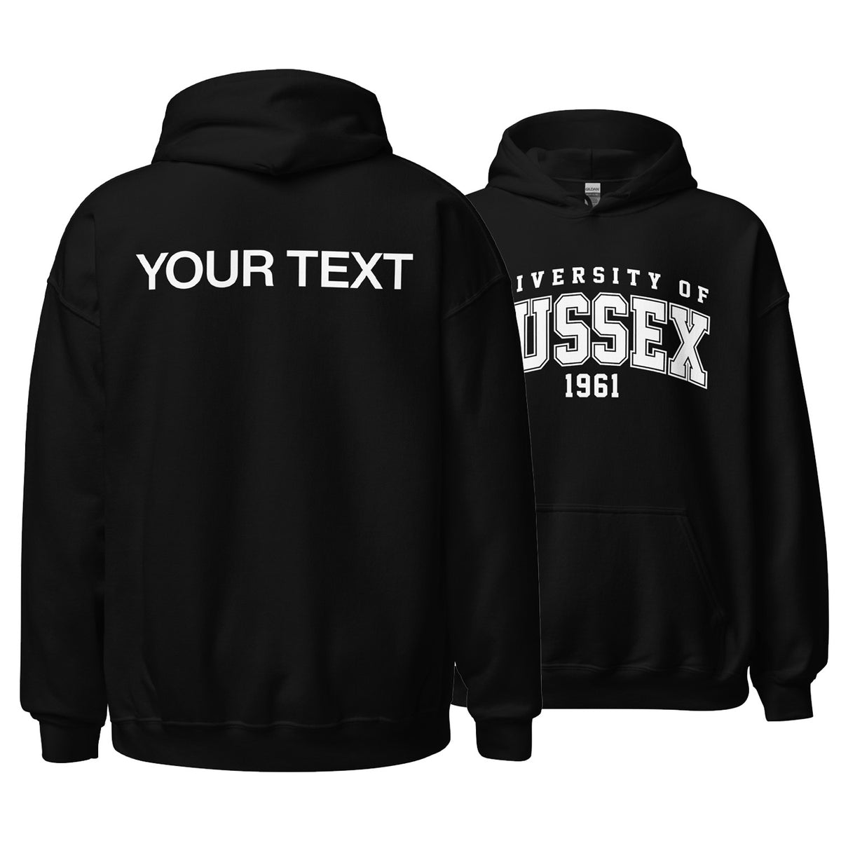 1961 Hoodie - White Artwork w/ Personalisation