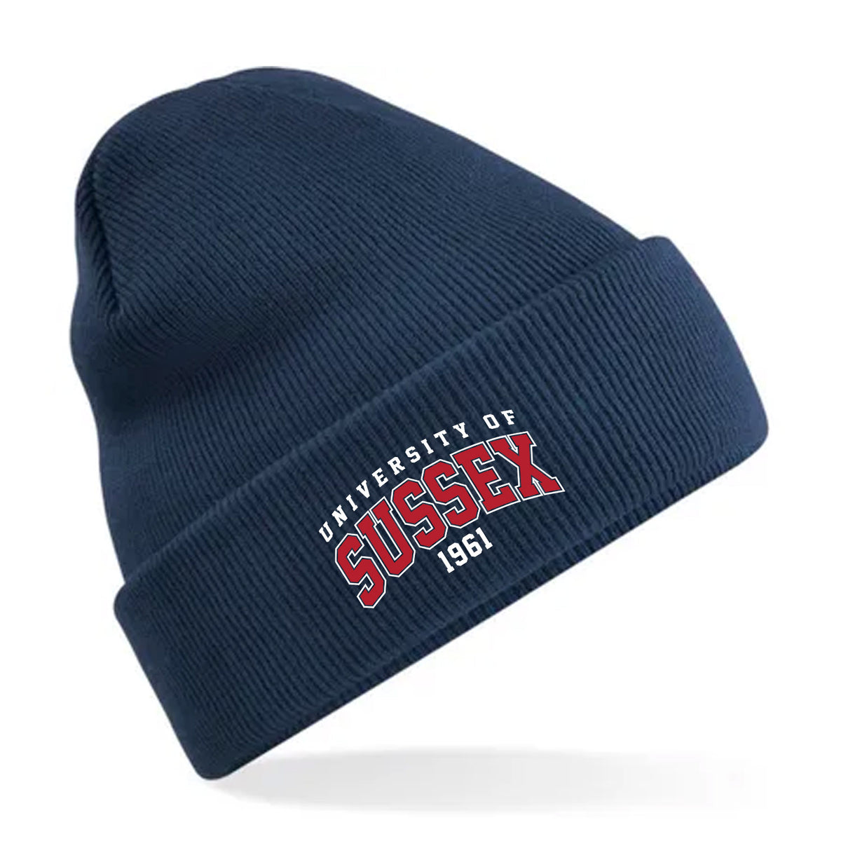 Recycled Cuffed Beanie - Red Artwork