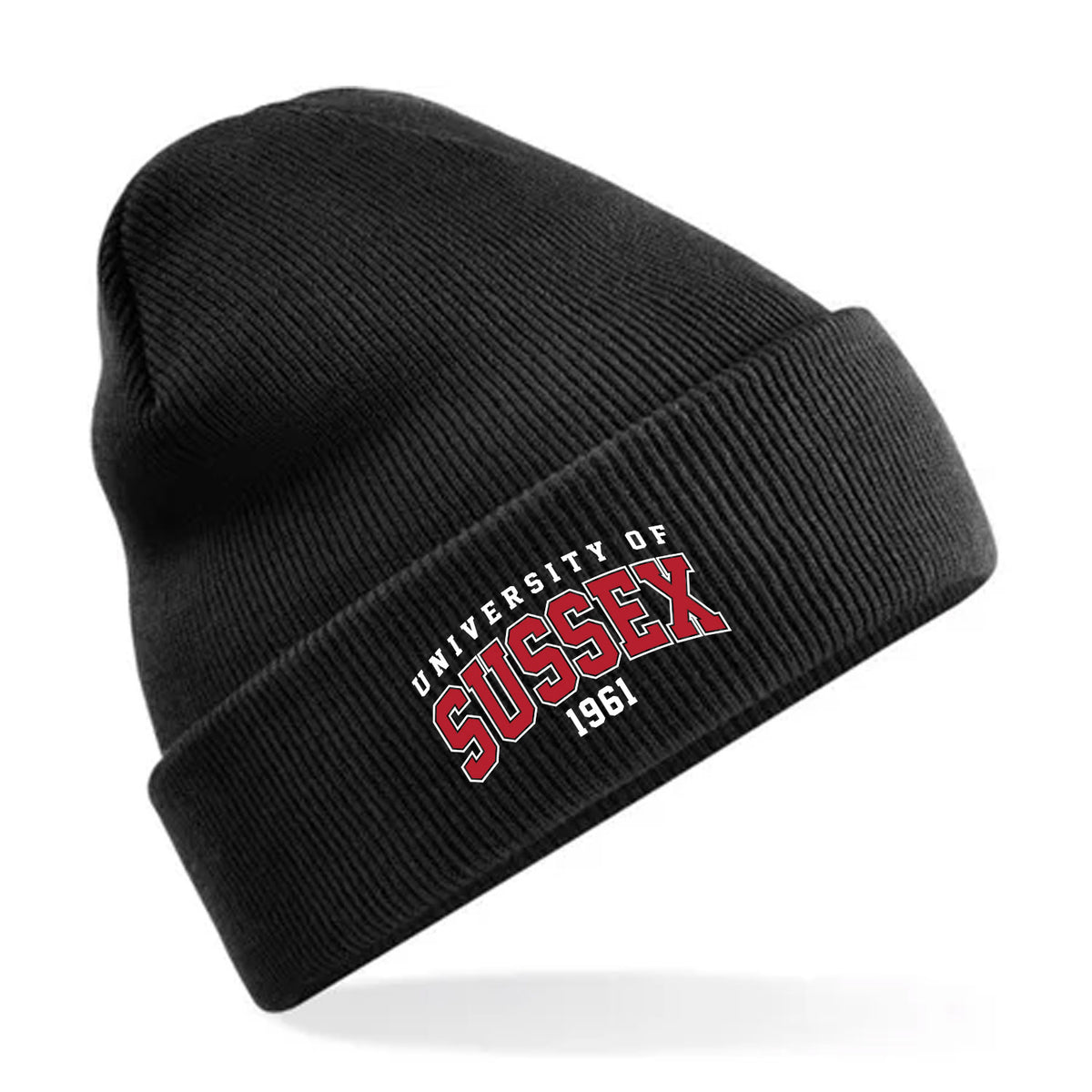 Recycled Cuffed Beanie - Red Artwork