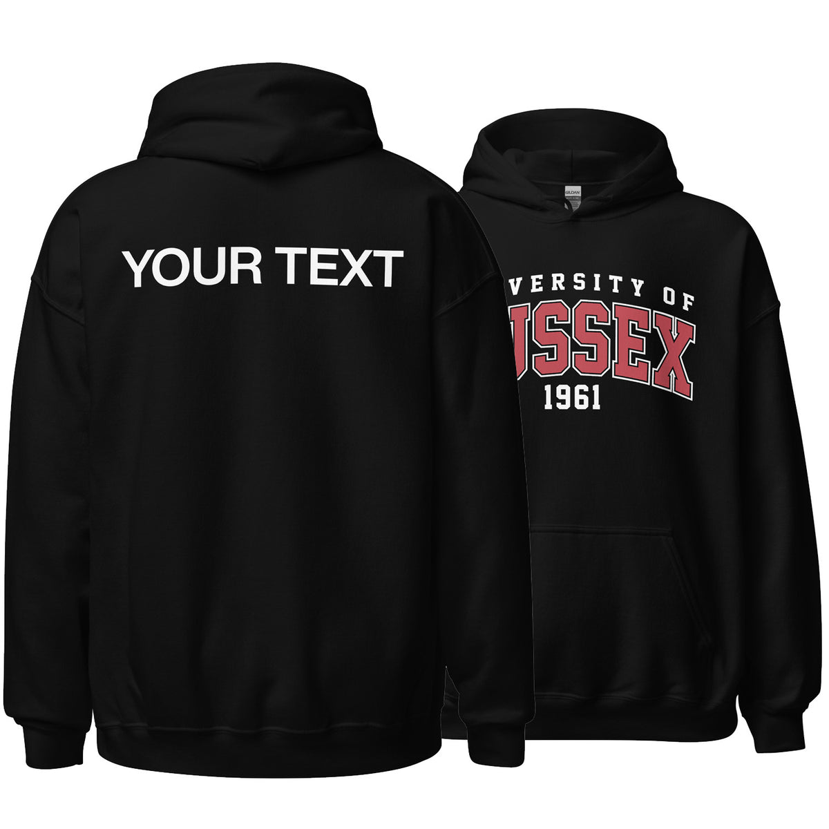 1961 Hoodie - Red Artwork w/ Personalisation
