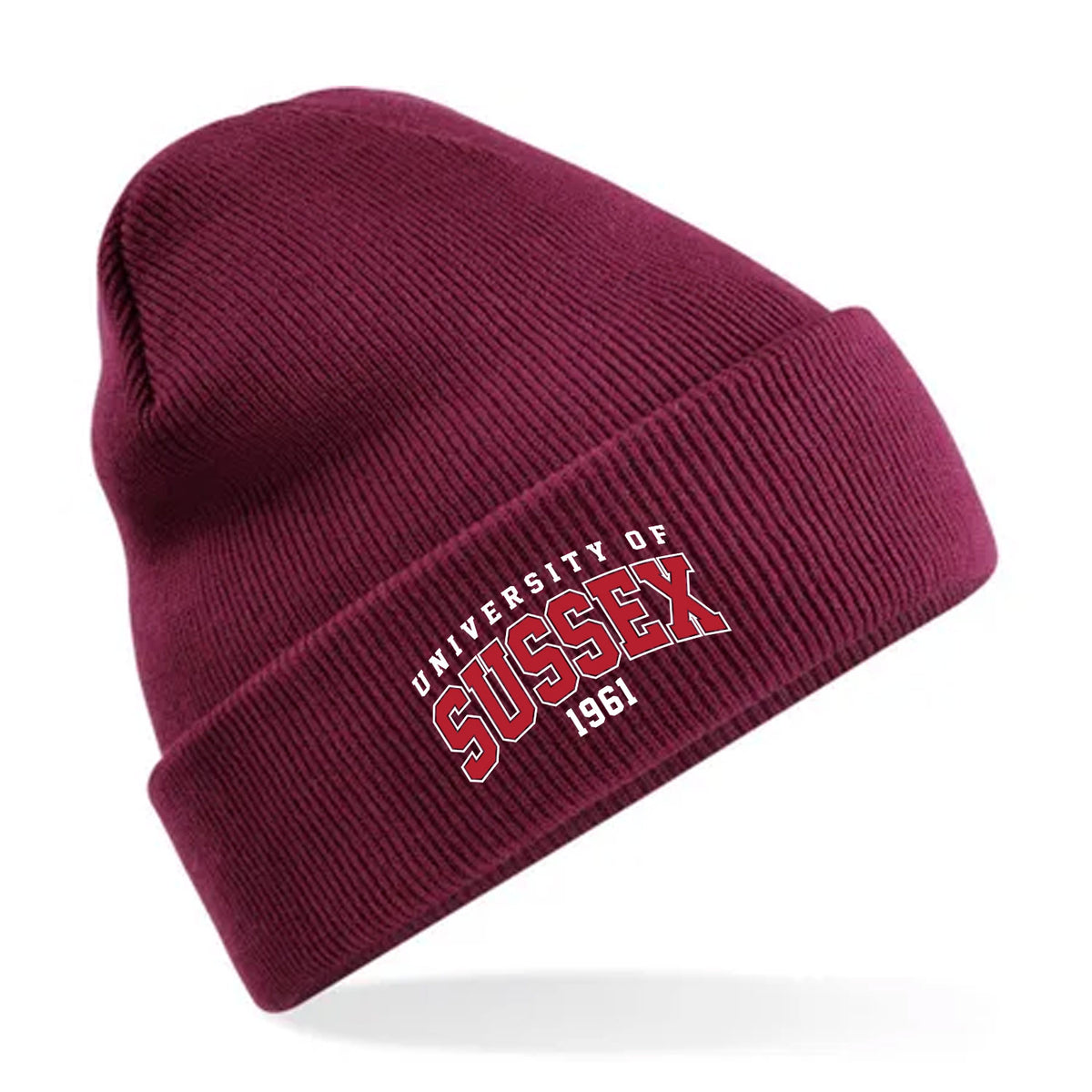 Recycled Cuffed Beanie - Red Artwork