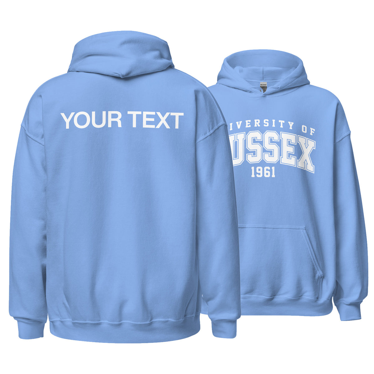 1961 Hoodie - White Artwork w/ Personalisation