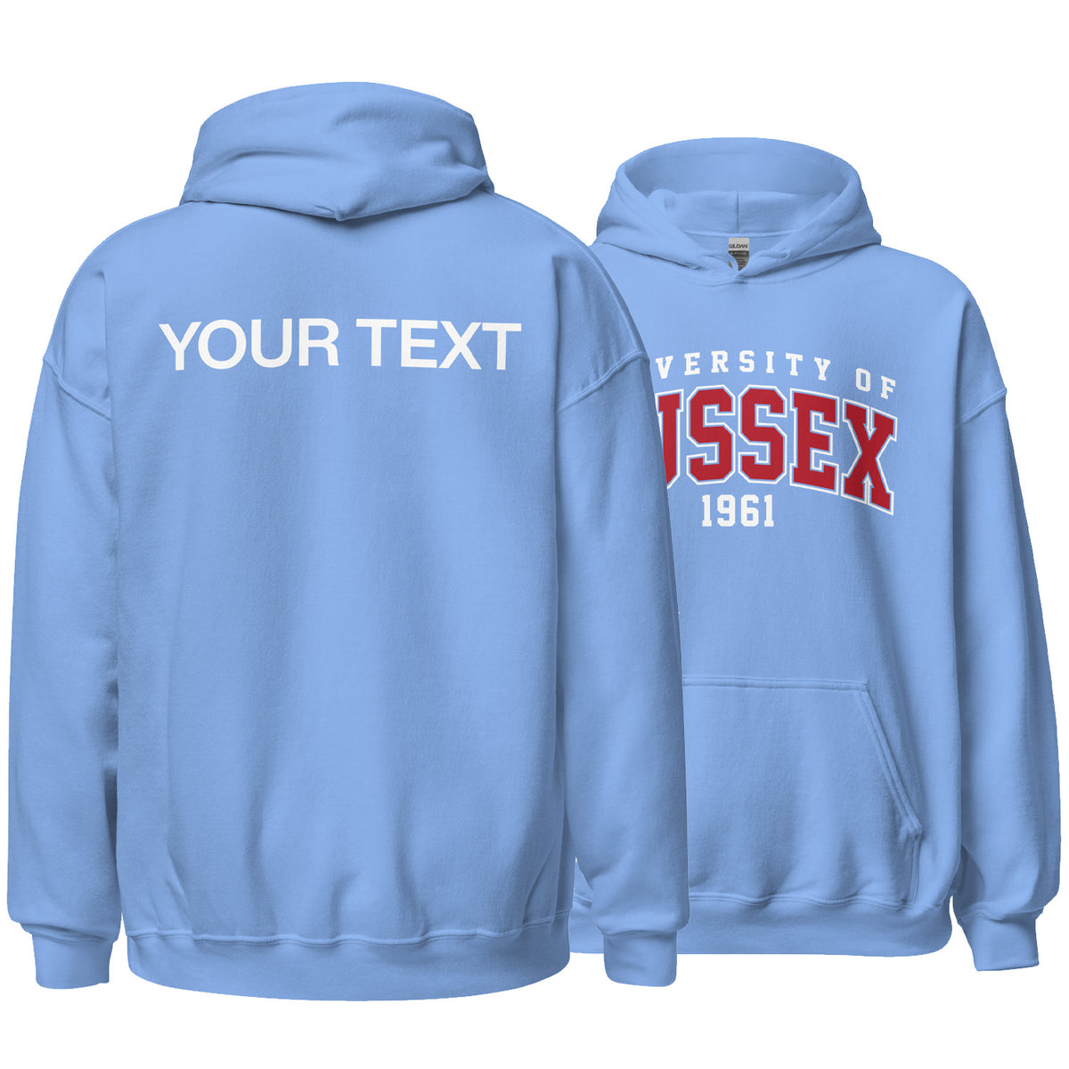 1961 Hoodie - Red Artwork w/ Personalisation