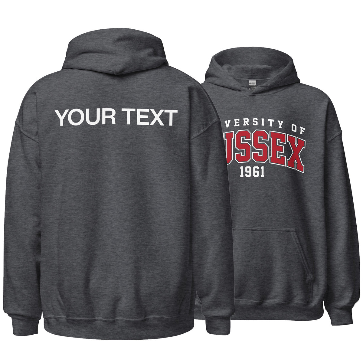 1961 Hoodie - Red Artwork w/ Personalisation