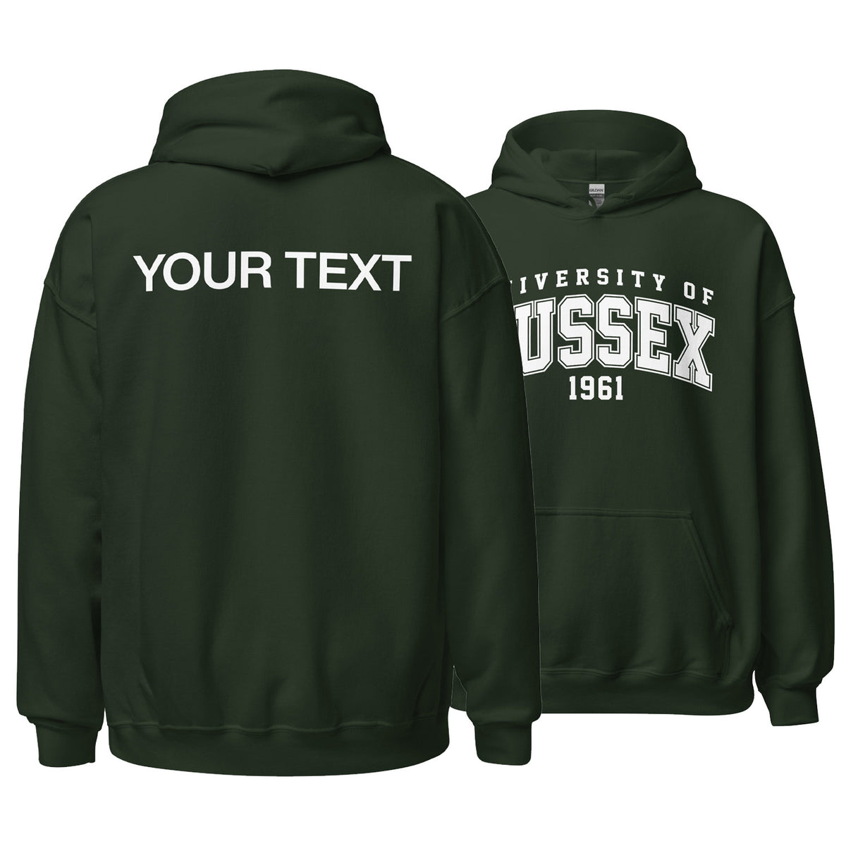 1961 Hoodie - White Artwork w/ Personalisation