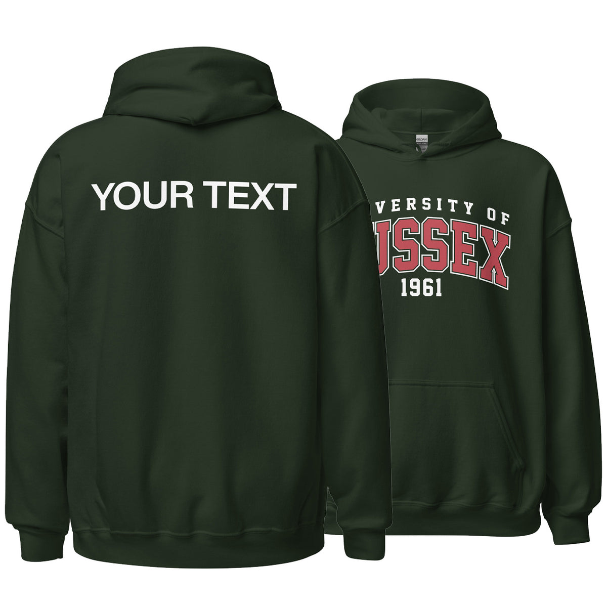 1961 Hoodie - Red Artwork w/ Personalisation