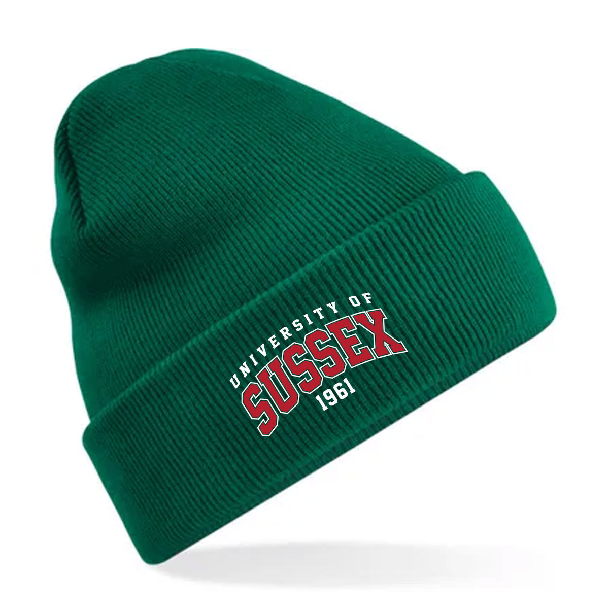 Recycled Cuffed Beanie - Red Artwork