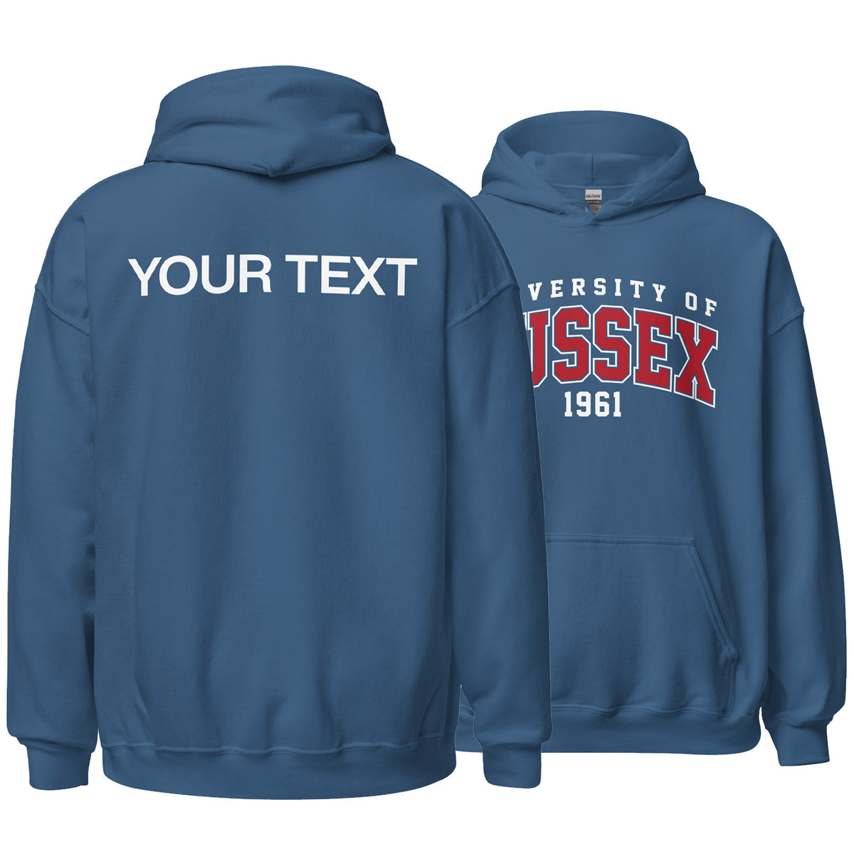 1961 Hoodie - Red Artwork w/ Personalisation