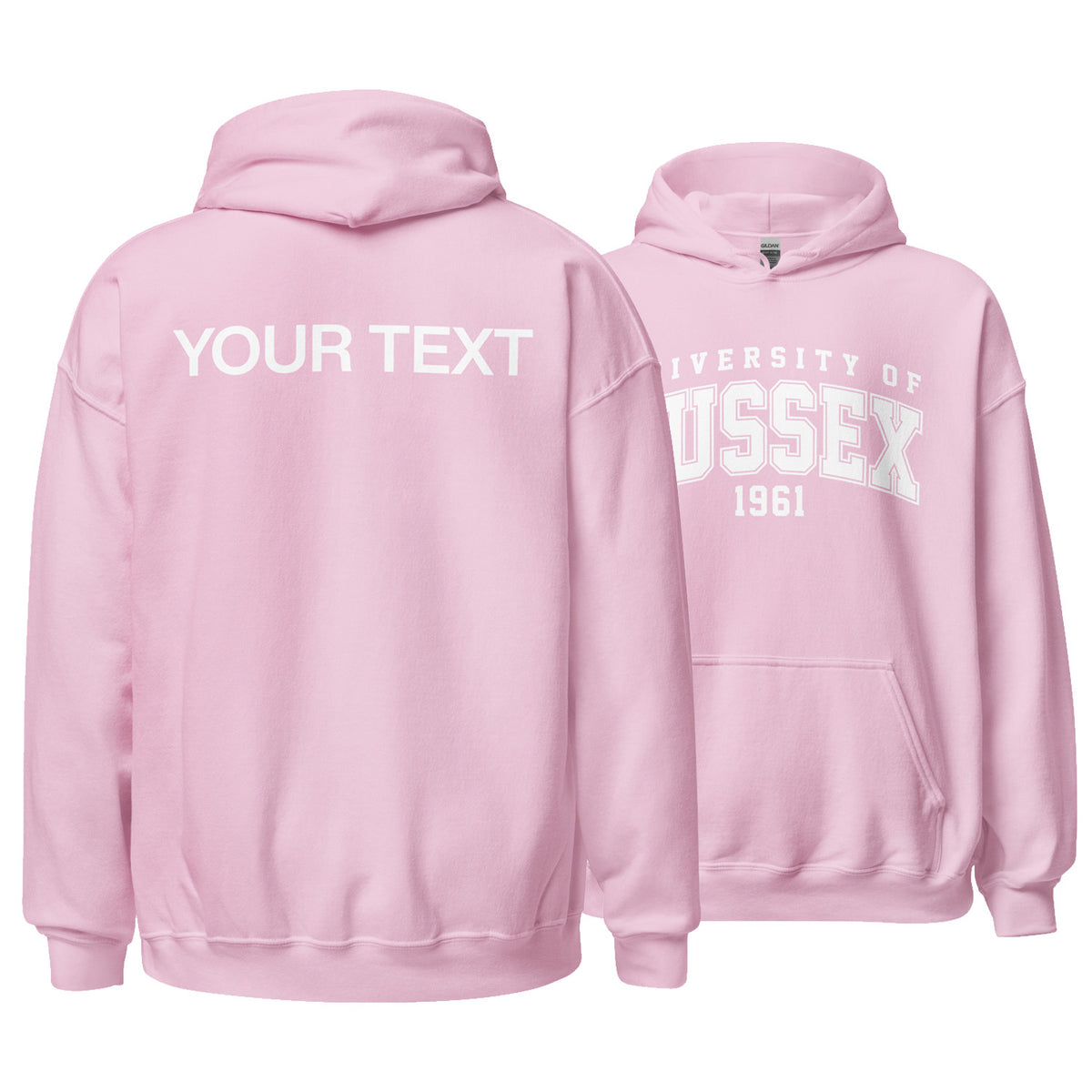 1961 Hoodie - White Artwork w/ Personalisation