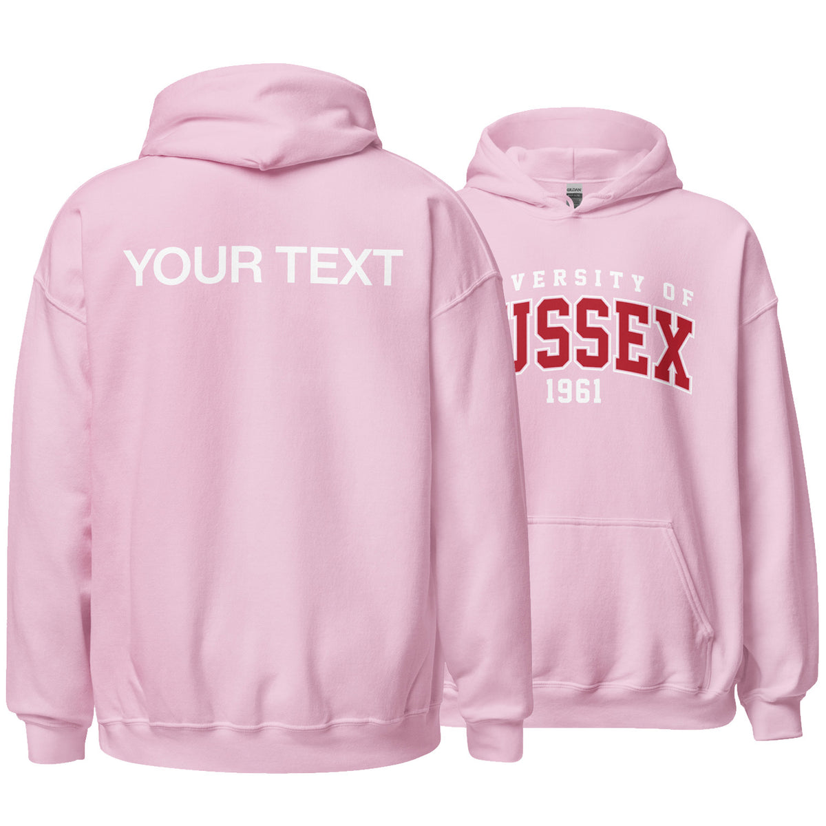 1961 Hoodie - Red Artwork w/ Personalisation
