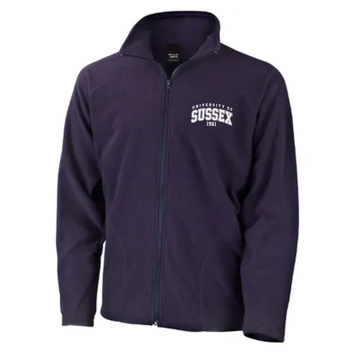 Full Zip Fleece - White Artwork