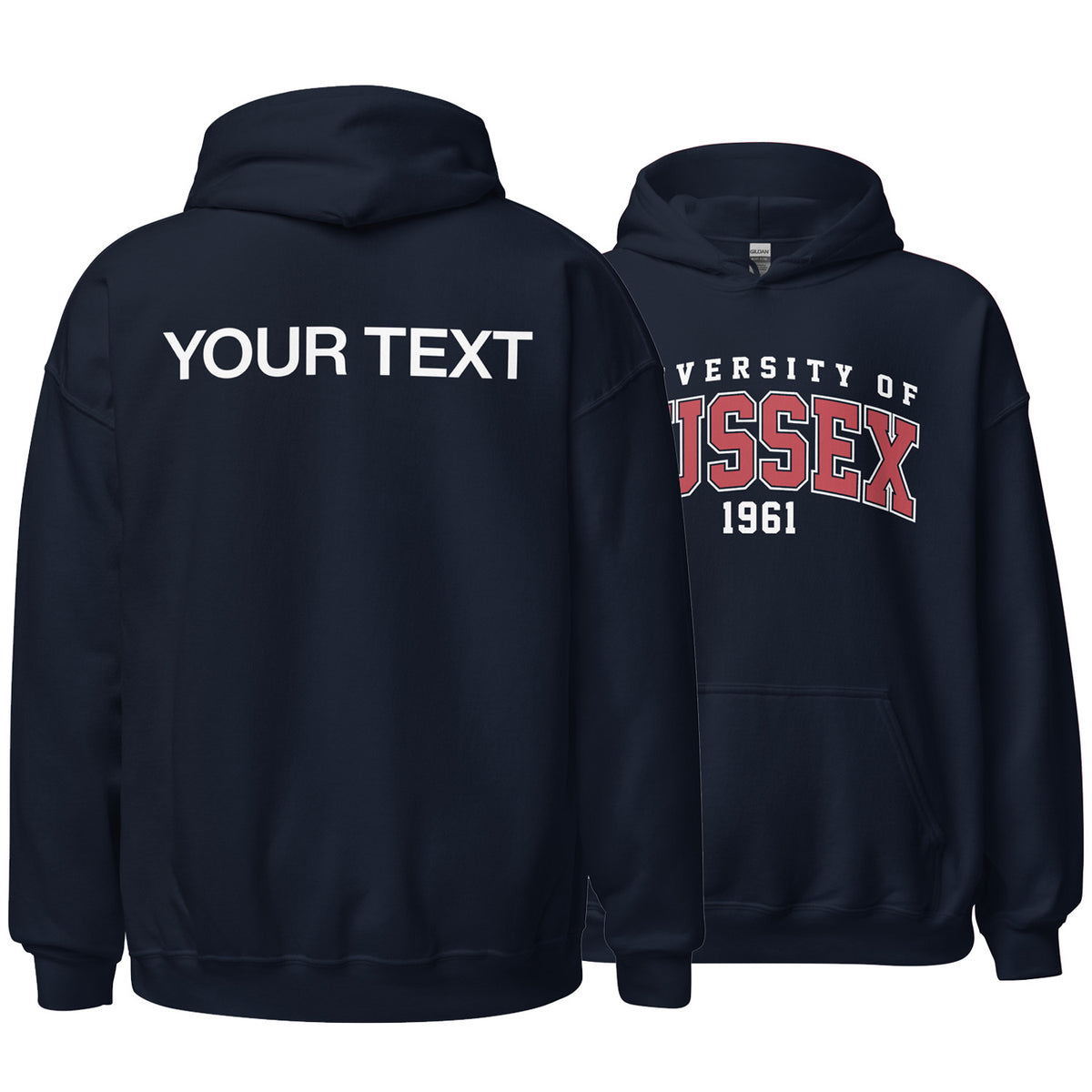 1961 Hoodie - Red Artwork w/ Personalisation