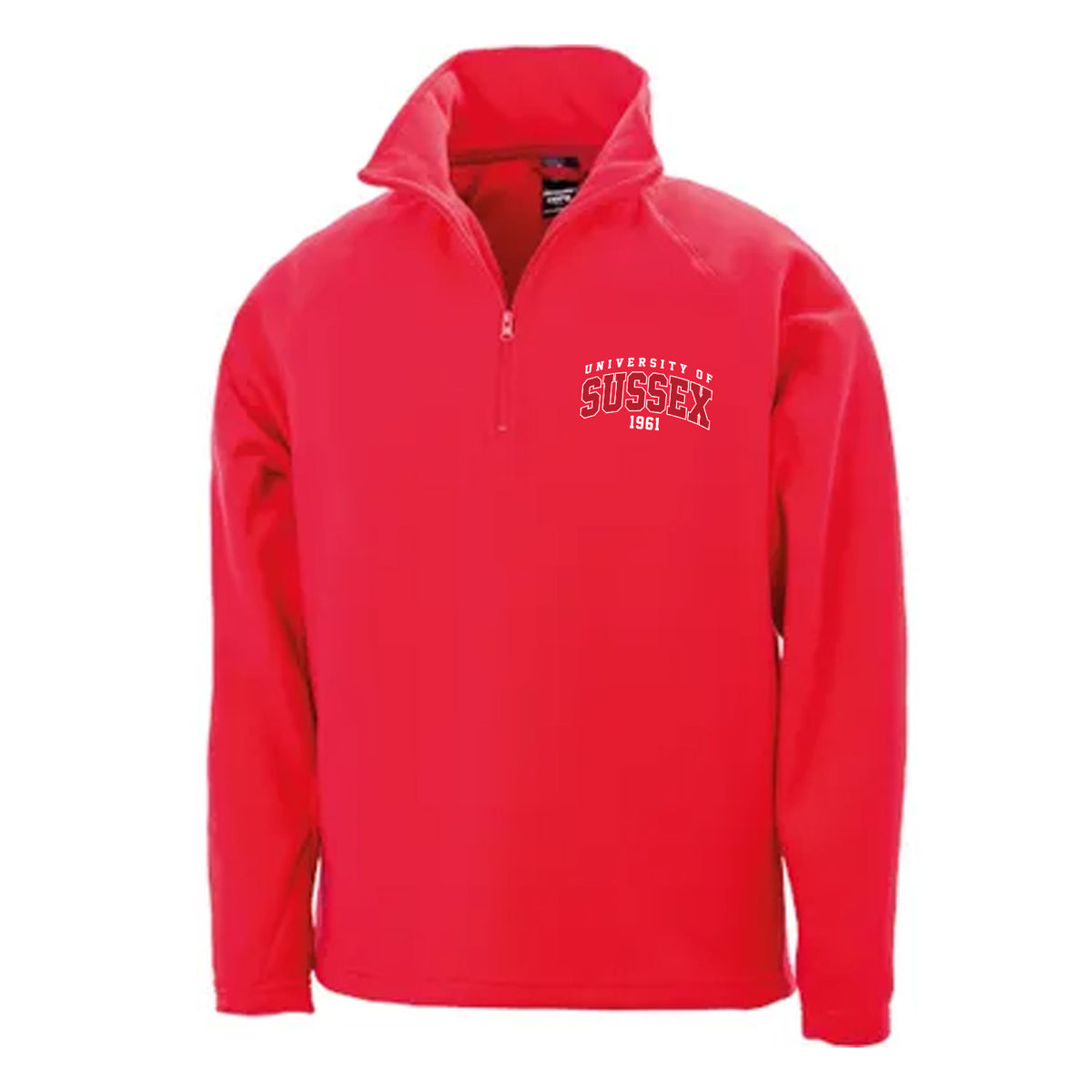 1/4 Zip Microfleece - Red Artwork