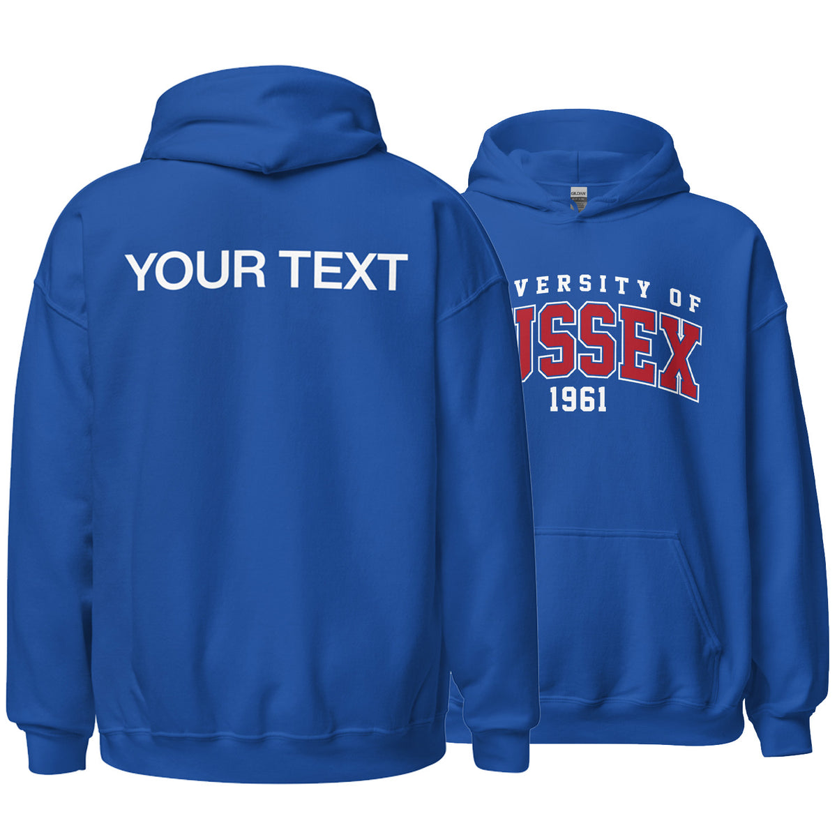 1961 Hoodie - Red Artwork w/ Personalisation
