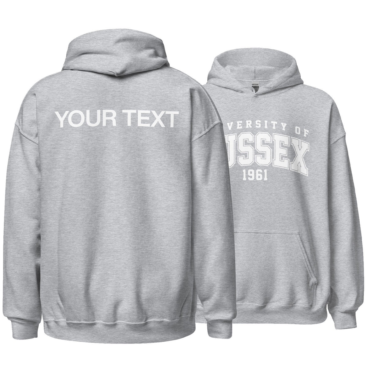 1961 Hoodie - White Artwork w/ Personalisation