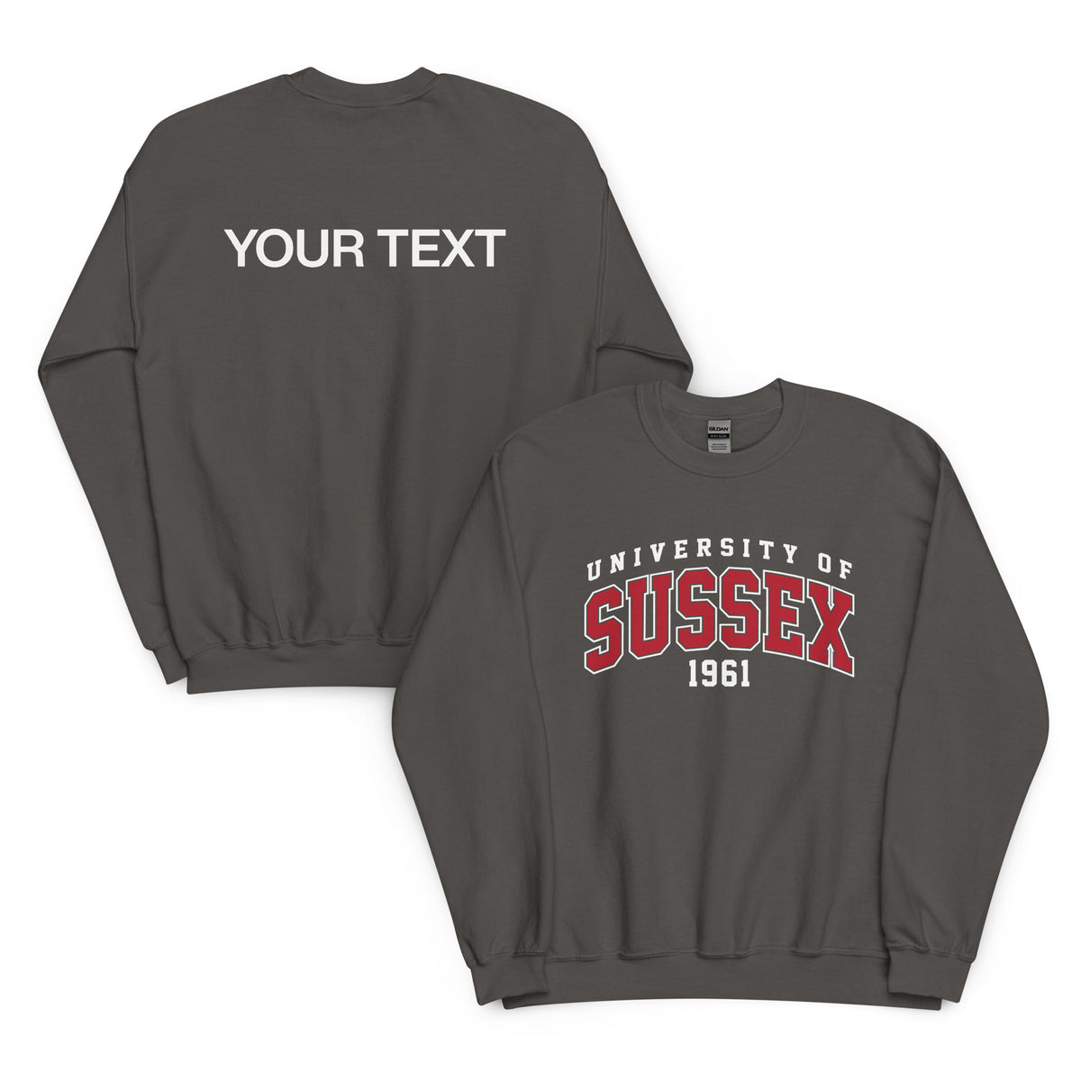 1961 Crew Neck Jumper - Red Artwork w/ Personalisation