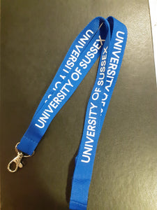 University of Sussex lanyard with badge holder